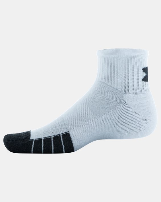 Unisex UA Performance Tech 6-Pack Quarter Socks, Gray, pdpMainDesktop image number 6